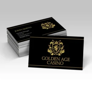 Sample raised foil business cards