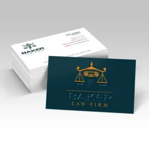 Sample raised spot UV business cards