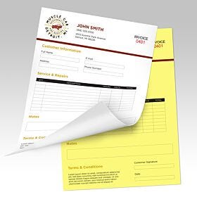 Custom Two-Part NCR Forms